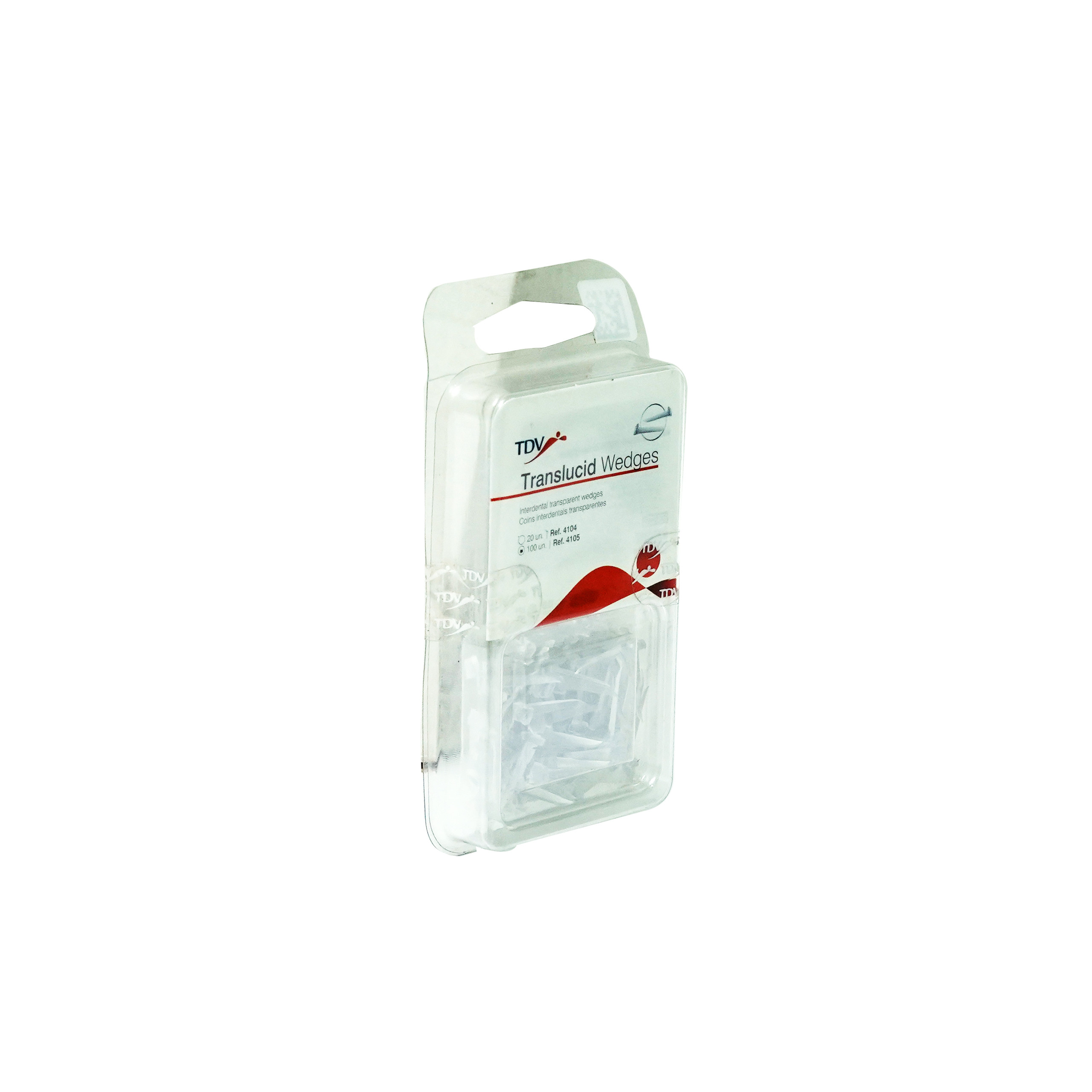 TDV Translucid Plastic Wedges 100pc Assorted